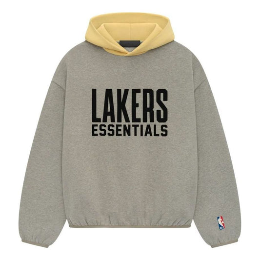 Fear of God Essentials x NBA Lakers Hoodie 'Warm Heather' 192AL246305F