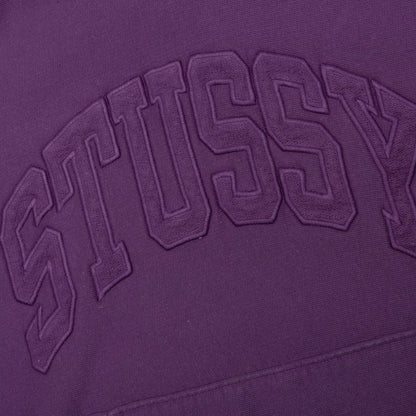 Embroidered Relaxed Hoodie - Purple