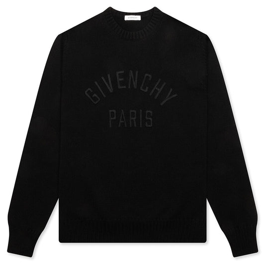 Embroidered Sweater - Black