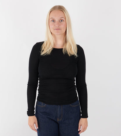 101 Wool Rib Black