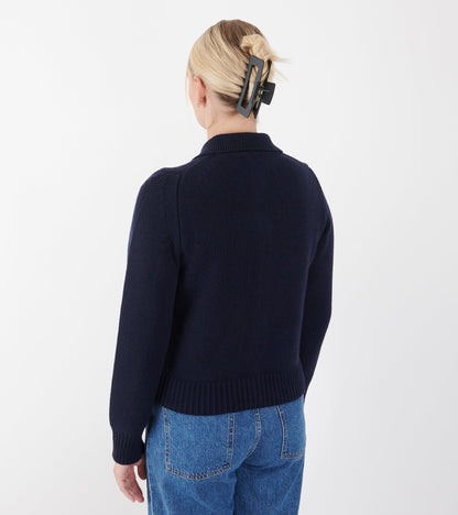 Winny Collared Jacket Navy