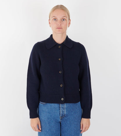 Winny Collared Jacket Navy