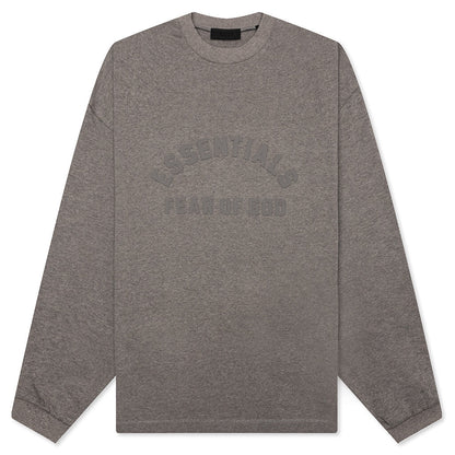 Heavy Long Sleeve Tee - Heather Grey