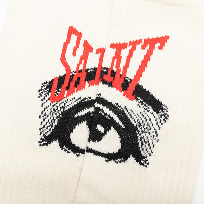 Eye Socks - Ecru Beige