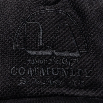 Eyelet Trucker Cap - Black