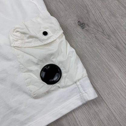 CP Company Junior Jersey Shorts - Gauze White
