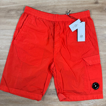 C.P. Company Chrome-R Cargo Shorts in Poinciana - Orange