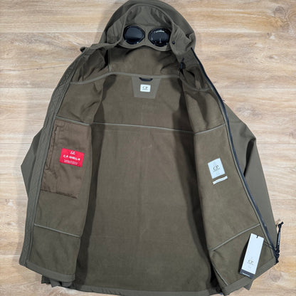C.P. Company Shell-R Goggle Jacket in Ivy Green