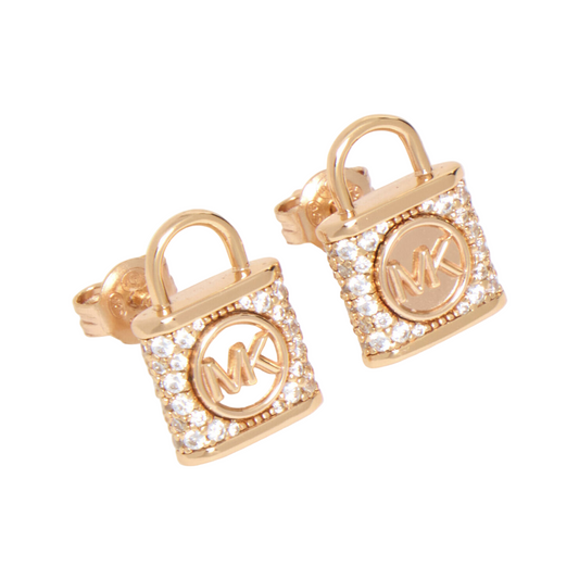 Womens Michael Kors Rose Gold Plated Earings
