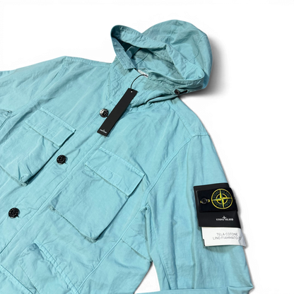 Stone Island Tela Cotone Lino Fiammato-TC