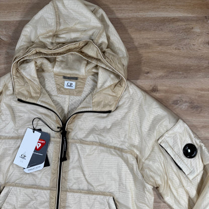 C.P. Company Nada Shell Lens Padded Jacket in Pistachio Shell
