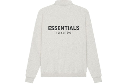 ESSENTIALS FOG MOCKNECK HALF ZIP LIGHT OATMEAL