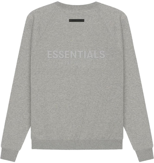 ESSENTIALS FOG CREWNECK 2021 DARK HEATHER OATMEAL