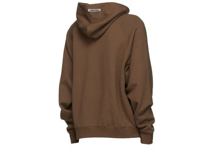 ESSENTIALS FOG X SSENSE 3D SILICON APPLIQUE PULLOVER HOODIE BROWN