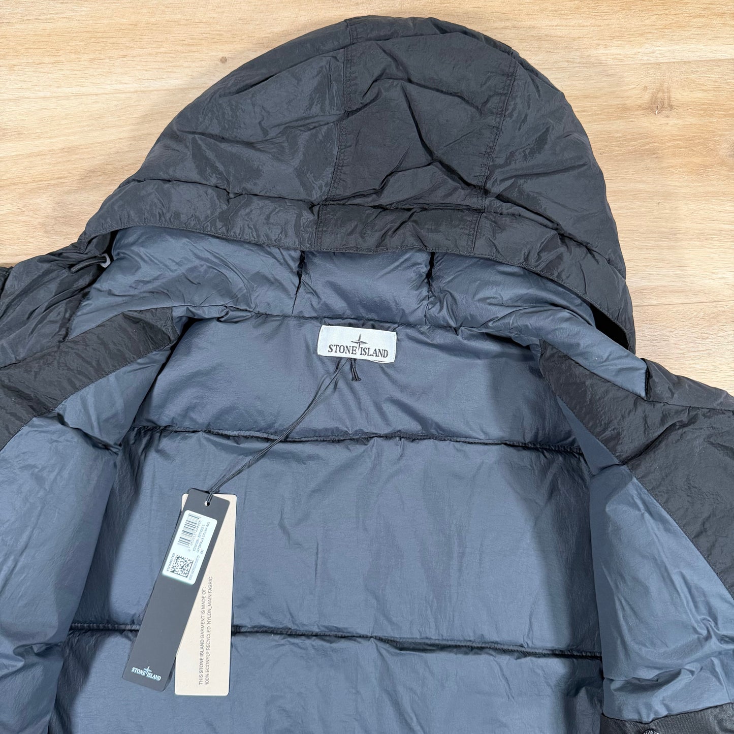 Stone Island Nylon Metal Down Parka in Black