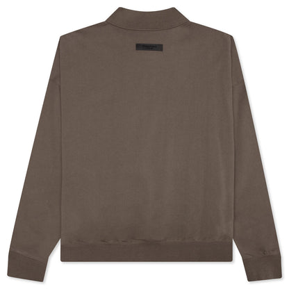 Essentials L/S Polo - Wood
