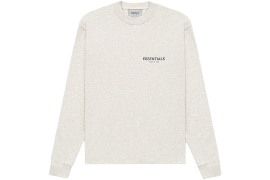 ESSENTIALS FOG CORE COLLECTION LONG SLEEVE LIGHT HEATHER OATMEAL