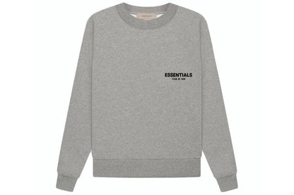 ESSENTIALS FOG CREWNECK DARK HEATHER OATMEAL SS22