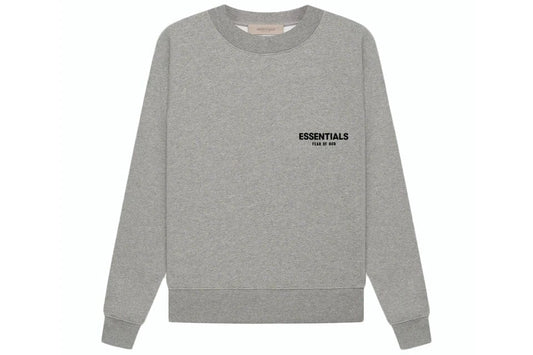 ESSENTIALS FOG CREWNECK DARK HEATHER OATMEAL SS22