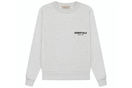 ESSENTIALS FOG CREWNECK LIGHT HEATHER OATMEAL SS22