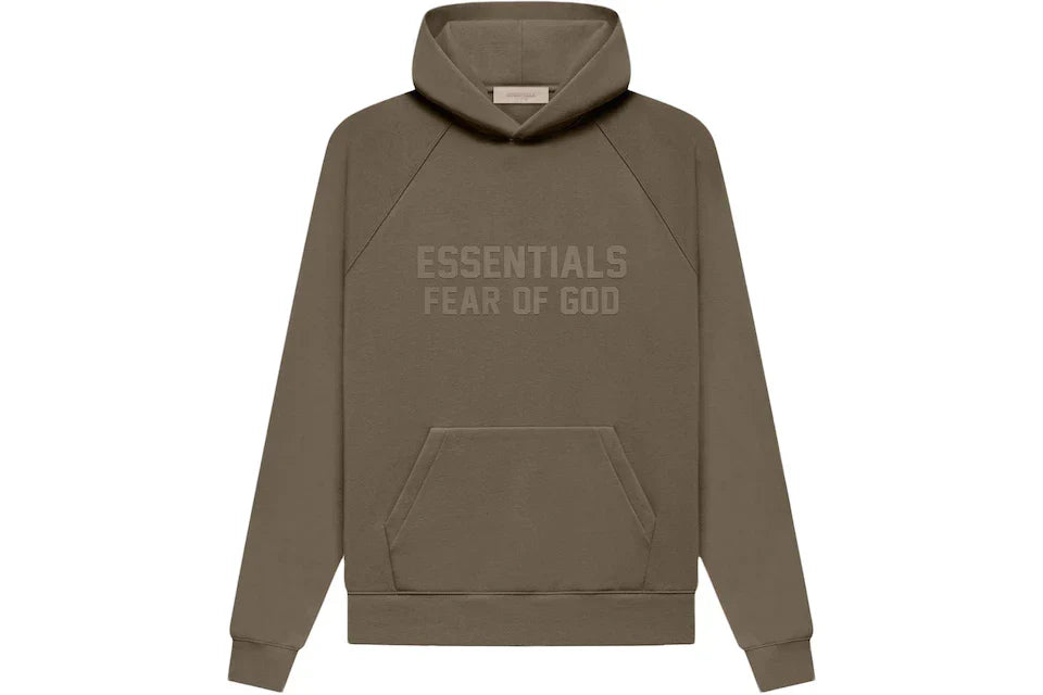 ESSENTIALS FOG HOODIE WOOD