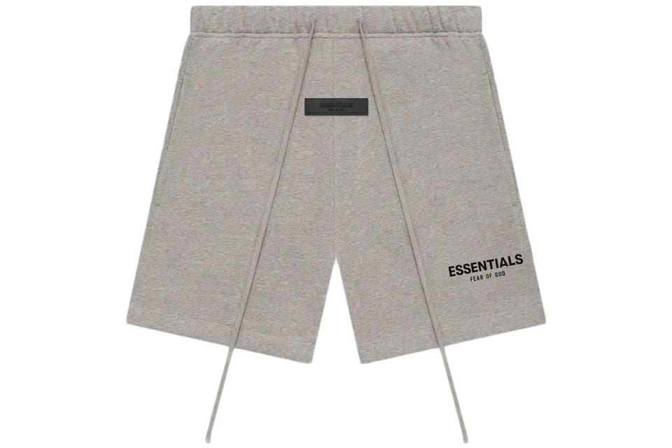 ESSENTIALS FOG SWEAT SHORTS DARK HEATHER OATMEAL SS22