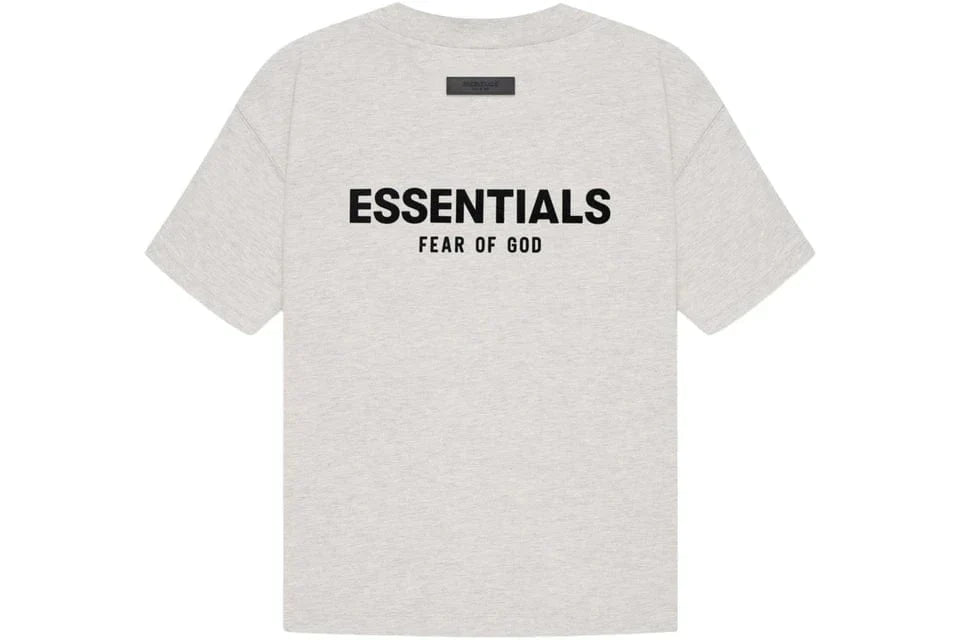 ESSENTIALS FOG T-SHIRT LIGHT HEATHER OATMEAL SS22