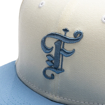Feature x New Era OE Fitted Cap - Off-White/Birdseye Blue