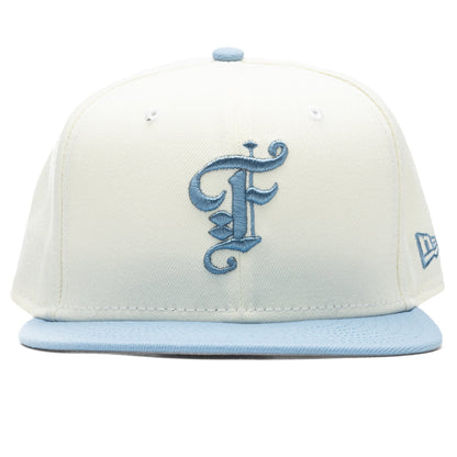 Feature x New Era OE Fitted Cap - Off-White/Birdseye Blue