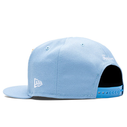 Feature x New Era Old English F Snapback Hat w/ Pin - Birdseye Blue