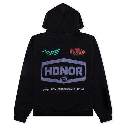Feature x Honor The Gift Racing Club Hoodie - Faded Black