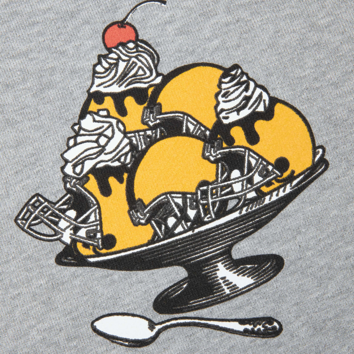 Feature x Icecream Super Bowl Hoodie - Heather Grey