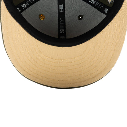Feature x New Era 59FIFTY Fitted Old English F Calabasas - New Olive/Vegas Gold