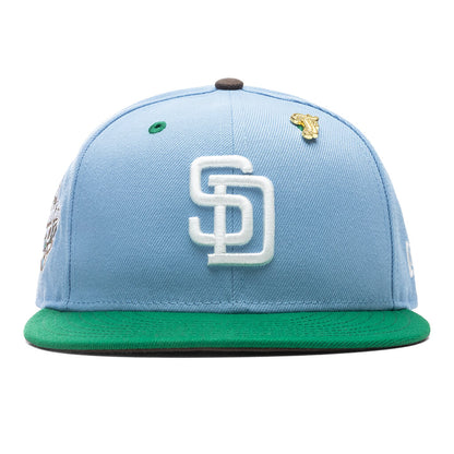 Feature x New Era "Earth" San Diego Padres Fitted - Birdseye Blue/Kelly Green