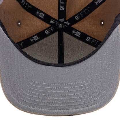 Feature x New Era 9Fifty A-Frame Old English F Snapback - Camel