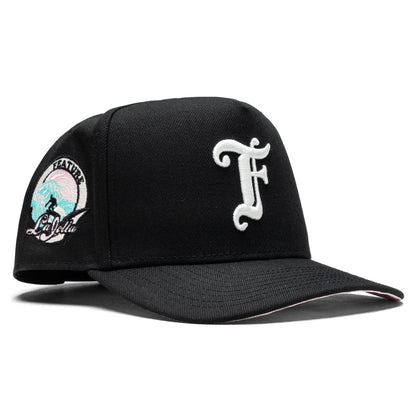 Feature x New Era 9FIFTY A-Frame Old English F La Jolla - Black/Pink
