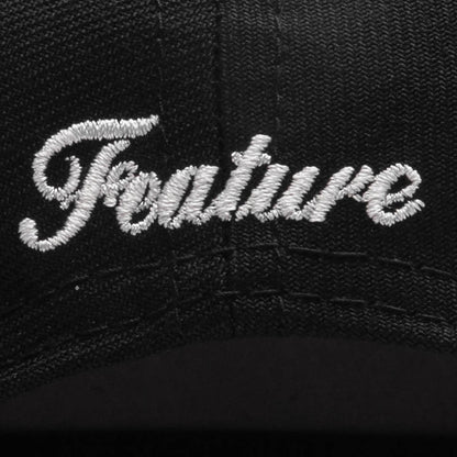 Feature x New Era 9FIFTY A-Frame Snapback Curve 'LV' Bones - Black/Twill Green