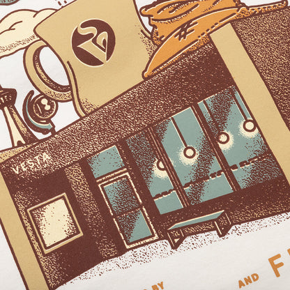Feature x Vesta Coffee House Tee - Cannoli Cream