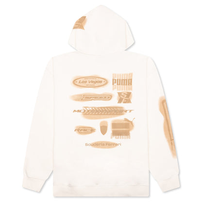 Ferrari Race Desert Sun Las Vegas Hoodie - Alpine Snow