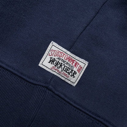 Fleece Raglan Zip Mock - Navy