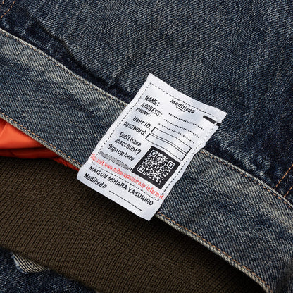 Flight Jacket Layered Denim - Indigo