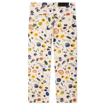 Floral Beaded Baggy Jean - Pressed Flower