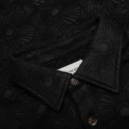 Floral Cover Shirt - Black