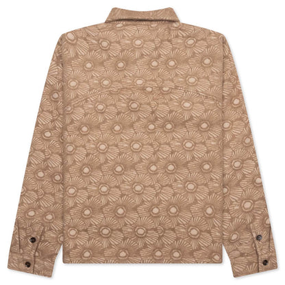Floral Cover Shirt - Tan