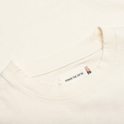 Floral Pocket S/S Tee - White