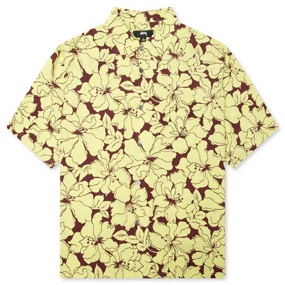 Floral Hawaiian Shirt - Lime