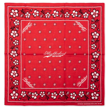 Flower Bandana - Red