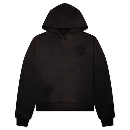 Flower Patch Hoodie - Aged Black