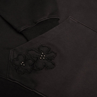 Flower Patch Hoodie - Aged Black