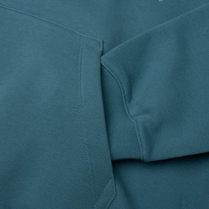 Flower Trip Crystal Hoodie - Steel Blue